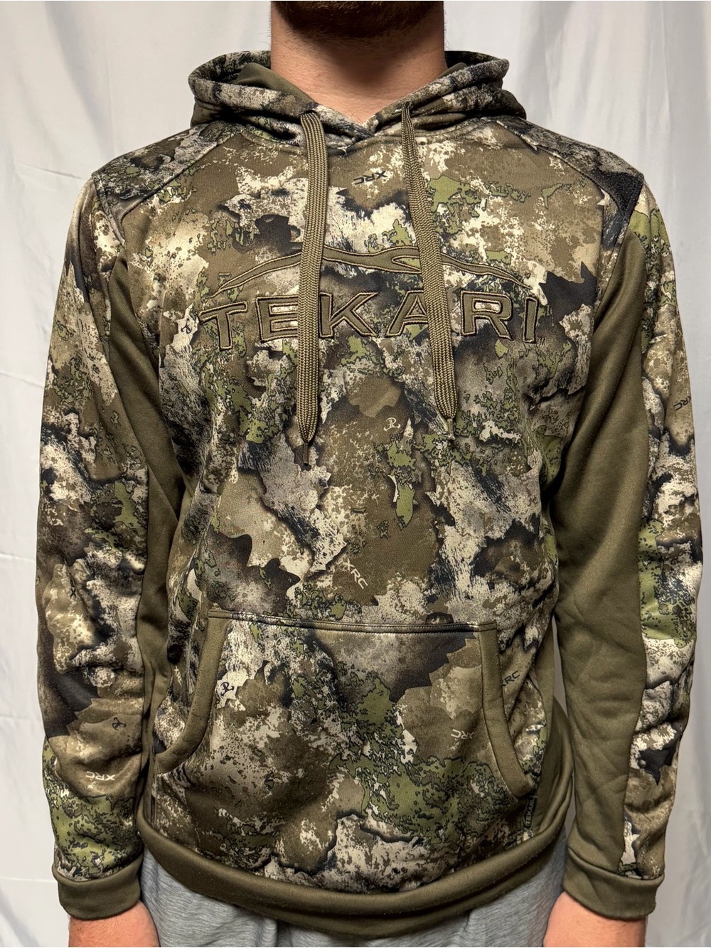 Men's Olive Camo Hooded Sweatshirt